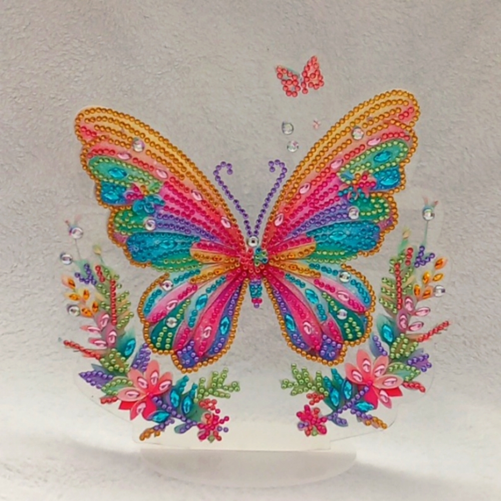 Rhinestone butterfly centerpiece